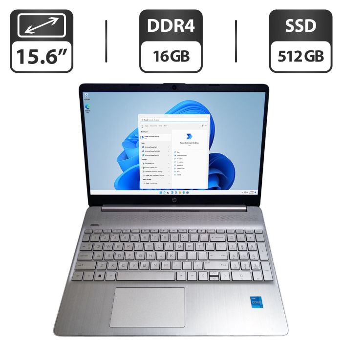 Ноутбук HP 15-dy2791wm / 15.6" (1366x768) TN / Intel Core i3-1115G4 (2 (4) ядра по 4.1 GHz) / 16 GB DDR4 / 512 GB SSD / Intel UHD Graphics / WebCam б/в - зображення 1