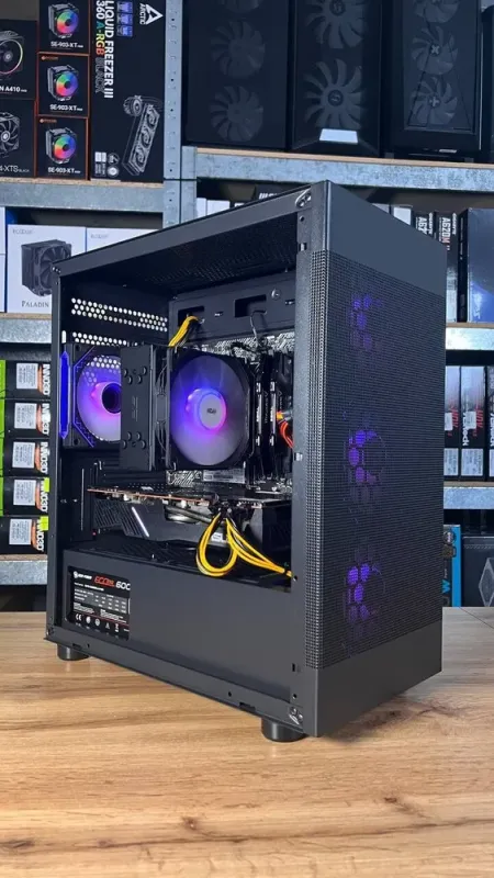 Збірка під замовлення: ігровий ПК Frontier Samburu Black Tower / AMD Ryzen 5 5500 (6 (12) ядер по 3.6 - 4.2 GHz) / 16 GB DDR4 / 500 GB SSD M.2 / AMD Radeon RX 5700, 8 GB GDDR6, 256-bit / 600W б/в - зображення 3