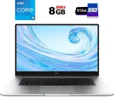 Ноутбук Б-клас Huawei MateBook D 15 BOD-WXX9 / 15.6" (1920x1080) IPS / Intel Core i5-1135G7 (4 (8) ядра по 2.4 - 4.2 GHz) / 8 GB DDR4 / 512 GB SSD / Intel Iris Xe Graphics / WebCam / HDMI б/в