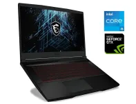 Ігровий ноутбук Б-клас MSI GV15 Thin 11SCV / 15.6" (1920x1080) IPS / Intel Core i5-11400H (6 (12) ядер по 2.7 - 4.5 GHz) / 8 GB DDR4 / 256 GB SSD / nVidia GeForce GTX 1650 Max-Q, 4 GB GDDR6, 128-bit / WebCam б/в