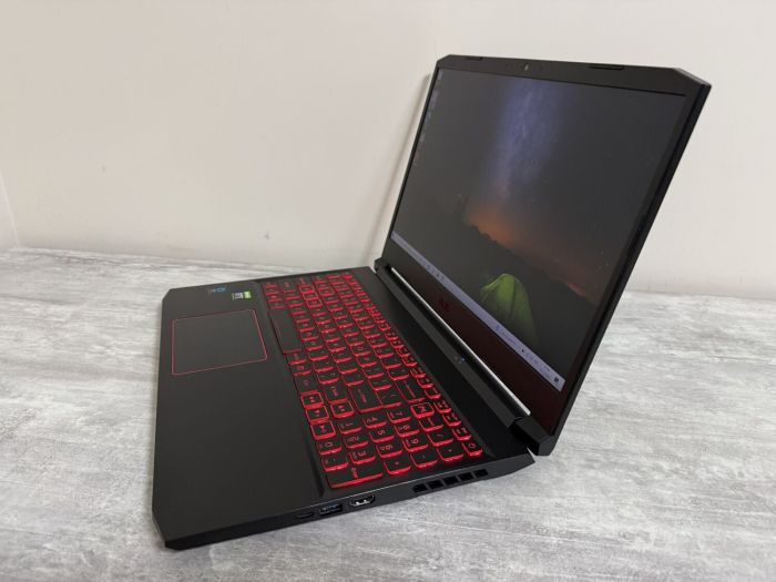 Ігровий ноутбук Б-класу Acer Nitro 5 AN515-55-53E5 / 15.6" (1920x1080) IPS / Intel Core i5-10300H (4 (8) ядра по 2,5 - 4,5 ГГц) / 16 ГБ DDR4 / 512 ГБ SSD / nVidia GeForce RTX 3050, 4 ГБ GDDR6, 128-bit / WebCam / Win 10 Home б/в - изображение 5