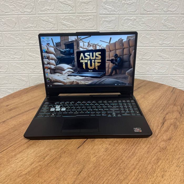Ігровий ноутбук Asus TUF Gaming FA506IV / 15.6" (1920x1080) IPS / AMD Ryzen 7 4800H (8 (16) ядер по 2.9 - 4.2 GHz) / 16 GB DDR4 / 512 GB SSD NVMe / nVidia GeForce RTX 2060, 6 GB GDDR6, 192-bit / WebCam б/в - зображення 2