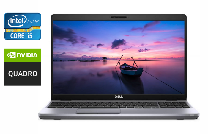 Мобільна робоча станція Dell Precision 3551 / 15.6" (1920x1080) IPS / Intel Core i5-10400H (4 (8) ядра по 2.6 - 4.6 GHz) / 16 GB DDR4 / 512 GB SSD / nVidia Quadro P620, 4 GB GDDR5, 128-bit / HDMI / WebCam  б/в - зображення 1
