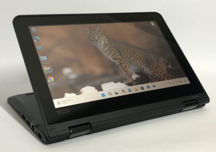 Нетбук-трансформер Б-клас Lenovo ThinkPad Yoga 11e G5 / 11.6" (1366x768) IPS Touch / Intel Celeron N4100 (4 ядра по 1.1 - 2.4 GHz) / 8 GB DDR4 / 128 GB SSD / Intel UHD Graphics 600 / WebCam / Win 11 Pro б/в - зображення 11