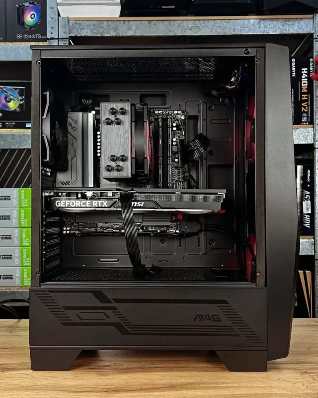 Збірка під замовлення: ігровий ПК MSI MAG Forge 100M Tower / AMD Ryzen 5 7500F (6 (12) ядер по 3.7 - 5.0 GHz) / 32 GB DDR5 / 1000 GB SSD M.2 / nVidia GeForce RTX 4060 Ti, 8 GB GDDR6, 128-bit / HDMI / 750W - зображення 4