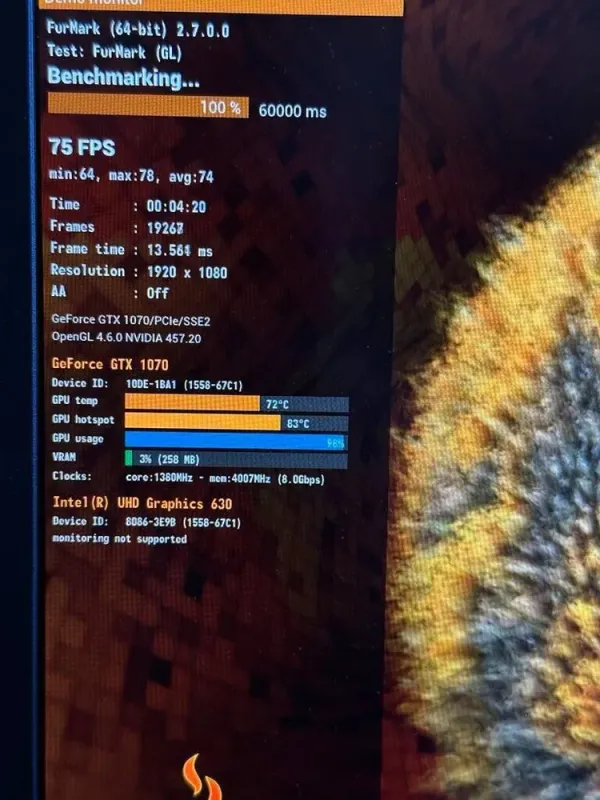 Ігровий ноутбук Clevo PA71ES / 17.3" (1920x1080) IPS / Intel Core i7-8750H (6 (12) ядер по 2.2 - 4.1 GHz) / 32 GB DDR4 / 256 GB SSD + 1000 GB HDD / nVidia GeForce GTX 1070, 8 GB GDDR5, 256-bit / WebCam б/в - зображення 10