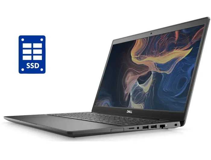 Ультрабук Б-клас Dell Latitude 3510 / 15.6" (1366x768) TN / Intel Core i3-10110U (2 (4) ядра по 2.1 - 4.1 GHz) / 8 GB DDR4 / 240 GB SSD / Intel UHD Graphics / WebCam б/в - зображення 1