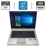 Ноутбук HP EliteBook 8470p / 14" (1600x900) TN / Intel Core i5-3380M (2 (4) ядра по 2.9 - 3.6 GHz) / 6 GB DDR3 / 320 GB HDD / Intel HD Graphics 4000 / WebCam б/в