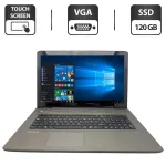 Ноутбук Medion Akoya E7416T / 17.3" (1600x900) TN Touch / Intel Pentium 3805U (2 ядра по 1.9 GHz) / 6 GB DDR3 / 120 GB SSD / Intel HD Graphics / WebCam / DVD-ROM б/в