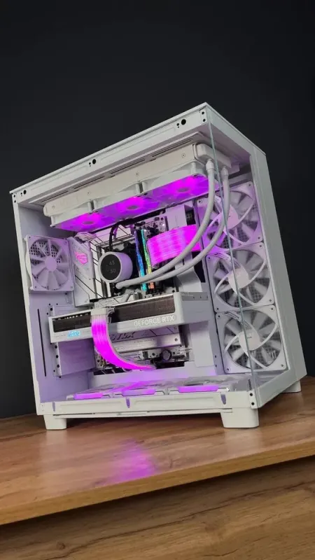 Збірка під замовлення: ігровий ПК NZXT H6 Flow White Tower / AMD Ryzen 9 7900X (12 (24) ядер по 4.7 - 5.6 GHz) / 32 GB DDR5 / 2000 GB SSD M.2 / nVidia GeForce RTX 5070, 12 GB GDDR7, 192-bit / 850W - зображення 4