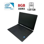 Ноутбук Lenovo Ideapad 100-15 / 15.6" (1366x768) TN / Intel Celeron N2840 (2 ядра по 2.16 - 2.58 GHz) / 8 GB DDR3 / 120 GB SSD / Intel HD Graphics / WebCam б/в