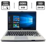 Ультрабук Б-клас Fujitsu LifeBook S935 / 13.3" (1920x1080) IPS Touch / Intel Core i5-5300U (2 (4) ядра 2.3 - 2.9 GHz) / 8 GB DDR3 / 256 GB SSD / Intel HD Graphics 5500 / WebCam / VGA / Windows 10 Pro б/в