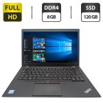 Ноутбук Lenovo ThinkPad T460s / 14" (1920x1080) IPS / Intel Core i5-6200U (2 (4) ядра по 2.3 - 2.8 GHz) / 8 GB DDR4 / 120 GB SSD / Intel HD Graphics 520 / WebCam б/в