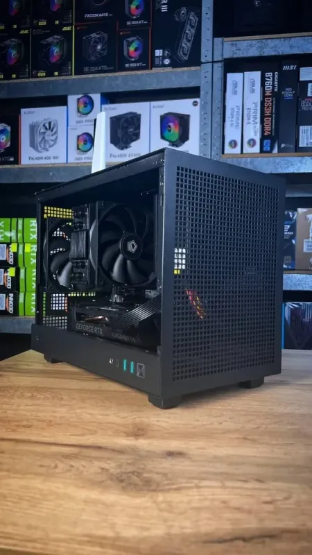 Збірка під замовлення: ігровий ПК DeepCool CH160 Black Tower / AMD Ryzen 7 5700X (8 (16) ядер по 3.4 - 4.6 GHz) / 32 GB DDR4 / 1000 GB SSD M.2 / nVidia GeForce RTX 4060, 8 GB GDDR6, 128-bit / 550W - зображення 2