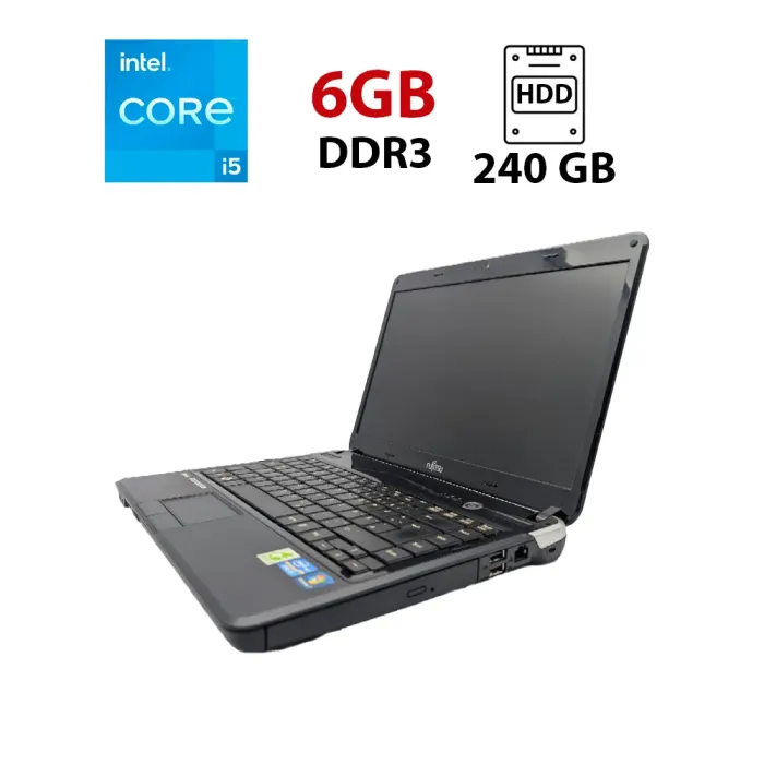 Ноутбук Fujitsu LifeBook AH531 / 15.6" (1366x768) TN / Intel Core i5-2430M (2 (4) ядра по 2.4 - 3.0 GHz) / 6 GB DDR3 / 240 GB HDD / Intel HD Graphics 3000 / WebCam б/в - зображення 1