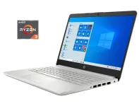 Ноутбук Б-клас HP 14-dk1025wm / 14" (1366x768) TN / AMD Ryzen 3 3300U (4 ядра по 2.1 - 3.5 GHz) / 8 GB DDR4 / 120 GB SSD / AMD Radeon Vega 6 Graphics / WebCam б/в