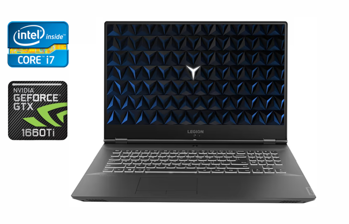 Ігровий ноутбук Lenovo Legion Y540-15IRH / 15.6" (1920x1080) IPS / Intel Core i7-9750HF (6 (12) ядер по 2,6 - 4,5 ГГц) / 16 ГБ DDR4 / 256 ГБ SSD + 1000 ГБ HDD / nVidia GeForce GTX 1660 Ti, 6 ГБ GDDR6, 192-bit / HDMI / Windows 10 б/в - зображення 1