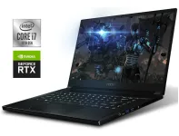 Ігровий ноутбук Б-клас MSI GS66 Stealth 10SF / 15.6" (1920x1080) IPS / Intel Core i7-10750H (6 (12) ядер по 2.6 - 5.0 GHz) / 16 GB DDR4 / 512 GB SSD / nVidia GeForce RTX 2070 Max-Q, 8 GB GDDR6, 256-bit / WebCam б/в