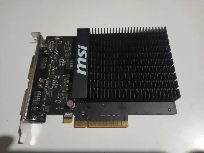 Дискретна відеокарта nVidia GeForce GT 710, 2 GB DDR3, 64-bit / 2x DVI, 1x HMDI б/в - зображення 2