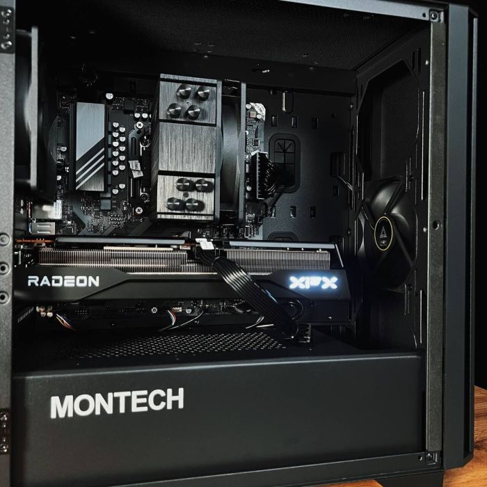 Збірка на замовлення: ігровий ПК Montech Air 100 Lite Tower / AMD Ryzen 5 7500F (6 (12) ядер по 3,7 - 5,0 ГГц) / 32 ГБ DDR5 / 1000 ГБ SSD M.2 / AMD Radeon RX 9060 XT, 16 ГБ GDDR6, 128-біт / 650 Вт - зображення 5