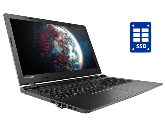 Ноутбук Б-клас Lenovo IdeaPad B50-10 / 15.6" (1366x768) TN / Intel Pentium N3540 (4 ядра по 2.16 - 2.66 GHz) / 8 GB DDR3 / 120 GB SSD / Intel HD Graphics / WebCam б/в - зображення 1