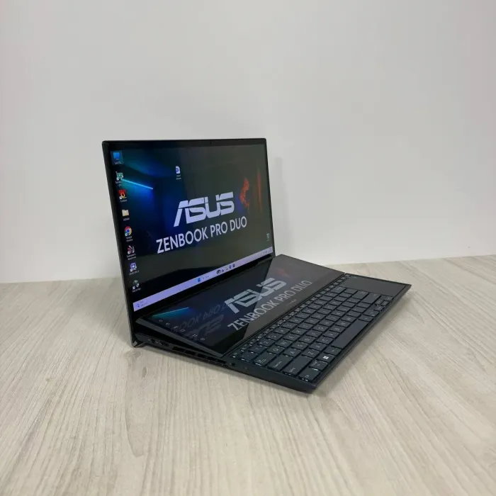 Ігровий ноутбук Б-класу Asus ZenBook Pro Duo UX582ZS / 15,6" (3840x2160) OLED / Intel Core i7-11800H (8 (16) ядер по 1.9 - 4.6 GHz) / 32 GB DDR4 / 1000 GB SSD NVMe / nVidia GeForce RTX 3080, 8 GB GDDR6, 256-bit / WebCam б/в - зображення 4