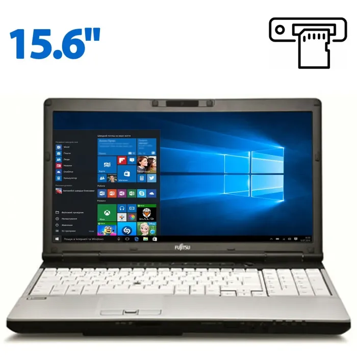 Ноутбук Fujitsu Lifebook E751 / 15.6" (1600x900) TN / Intel Core i5-2410M (2 (4) ядра по 2.3 - 2.9 GHz) / 4 GB DDR3 / 320 GB HDD / Intel HD Graphics 3000 / WebCam / DVD-ROM / VGA / АКБ NEW б/в - зображення 1