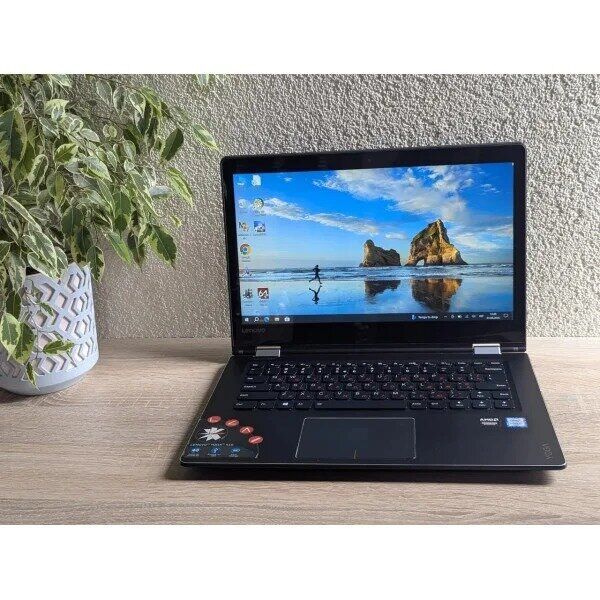 Ноутбук-трансформер Lenovo Yoga 510 / 14" (1920x1080) TN Touch / Intel Core i7-6500U (2 (4) ядра по 2.5 - 3.1 GHz) / 8 GB DDR4 / 256 GB SSD / AMD Radeon R5 M330, 2 GB GDDR3, 64-bit / WebCam б/в - зображення 2