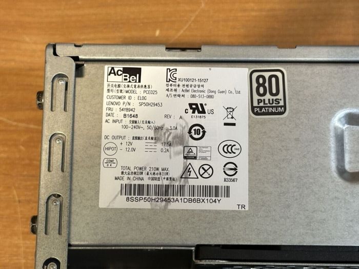 Комп'ютер Lenovo ThinkCentre M700 SFF / Intel Core i5-6500 (4 ядра 3,2 - 3,6 ГГц) / 8 ГБ DDR4 / 240 ГБ SSD + 500 ГБ HDD / Intel HD Graphics 530 / 210 Вт / DVD-RW / DisplayPort б/в - зображення 9