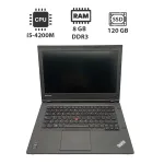Ноутбук Lenovo ThinkPad L440 / 14" (1600x900) TN / Intel Core i5-4200M (2 (4) ядра по 2.5 - 3.1 GHz) / 8 GB DDR3 / 120 GB SSD / Intel HD Graphics 4600 / WebCam / USB 3.0 б/в