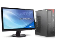 Комплект ПК: Fujitsu Esprimo E420 E85+ SFF / Intel Core i3-4160 (2 (4) ядра по 3.6 GHz) / 8 GB DDR3 / 500 GB HDD / Intel HD Graphics 4400 + Монітор Acer P195HQ / 19" (1366x768) TN / 1x DVI, 1x VGA б/в