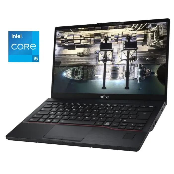 Ультрабук Fujitsu LifeBook E5412 / 14" (1920x1080) IPS / Intel Core i5-1235U (10 (12) ядер по 3,3 - 4,4 ГГц) / 16 ГБ DDR4 / 256 ГБ SSD M.2 / Intel Iris Xe Graphics / WebCam / Win 11 Pro + гравірування б/в - зображення 1