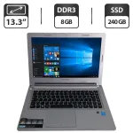 Ноутбук Lenovo Essential M30-70 / 13.3" (1366x768) TN / Intel Core i5-4210U (2 (4) ядра по 1.7 - 2.7 GHz) / 8 GB DDR3 / 240 GB SSD / Intel HD Graphics 4400 / WebCam б/в