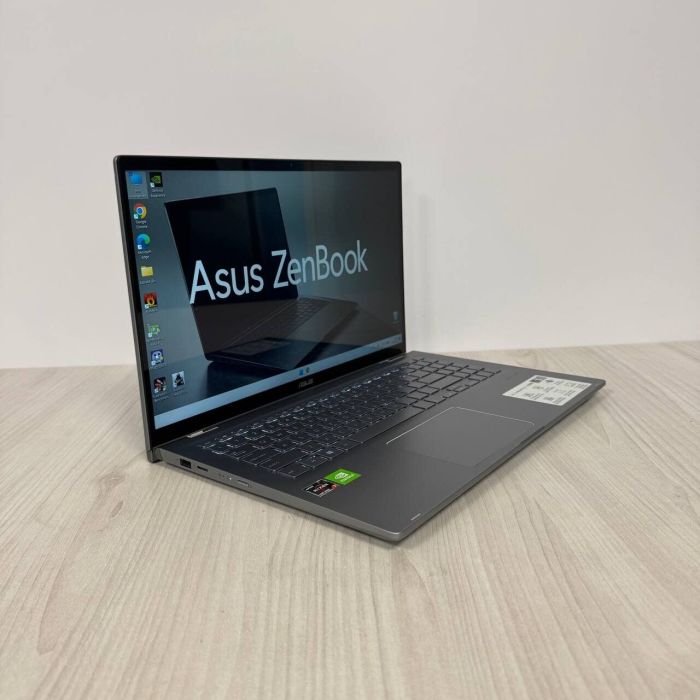 Ігровий ультрабук-трансформер Asus ZenBook Flip 15 Q508UG / 15.6" (1920x1080) IPS Touch / AMD Ryzen 7 5700U (8 (16) ядер по 1.8 - 4.3 GHz) / 8 GB DDR4 / 512 GB SSD NVMe / nVidia GeForce MX450, 2 GB GDDR5, 64-bit / WebCam б/в - зображення 4