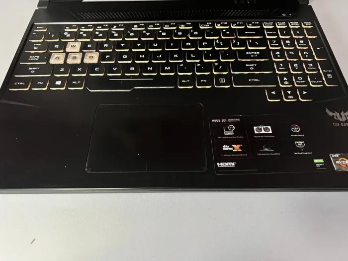 Ігровий ноутбук Asus TUF FX505DT / 15.6" (1920x1080) IPS / AMD Ryzen 5 3550H (4 (8) ядра по 2.1 - 3.7 GHz) / 16 GB DDR4 / 512 GB SSD + 500 GB HDD / nVidia GeForce GTX 1650, 4 GB GDDR5, 128-bit / WebCam б/в - зображення 3