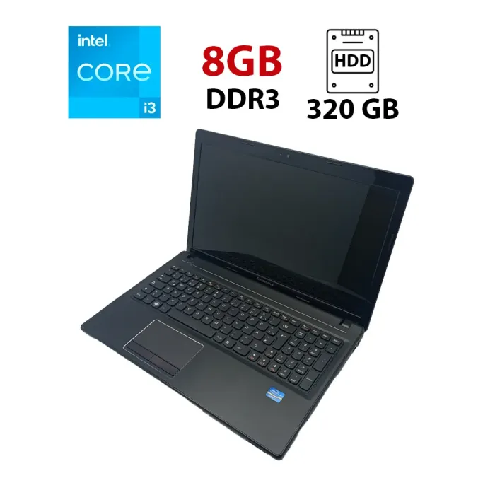 Ноутбук Lenovo G580 / 15.6" (1366x768) TN / Intel Core i3-3110M (2 (4) ядра по 2.4 GHz) / 8 GB DDR3 / 320 GB HDD / Intel HD Graphics 4000 / WebCam б/в - зображення 1