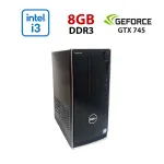 Ігровий ПК Dell Inspirion 3650 / Intel Core i3-6100 (2 (4) ядра по 3,7 ГГц) / 8 ГБ DDR3 / 512 ГБ SSD / nVidia GeForce GTX 745, 2 ГБ GDDR3, 128-біт / Wi-Fi+Bluetooth / DVD / Win 10 Home Lic б/в