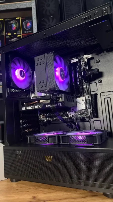 Збірка під замовлення: ігровий ПК 1stPlayer Mi7 Pro Tower / AMD Ryzen 5 5600 (6 (12) ядер по 3.5 - 4.4 GHz) / 32 GB DDR4 / 1000 GB SSD M.2 / nVidia GeForce RTX 4060, 8 GB GDDR6, 128-bit / 750W - зображення 5