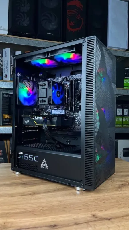 Збірка під замовлення: ігровий ПК Montech X3 Tower / AMD Ryzen 5 3600 (6 (12) ядер по 3.6 - 4.2 GHz) / 16 GB DDR4 / 1000 GB SSD M.2 / nVidia GeForce GTX 1660 Ti, 6 GB GDDR6, 192-bit / 650W / HDMI б/в - зображення 3