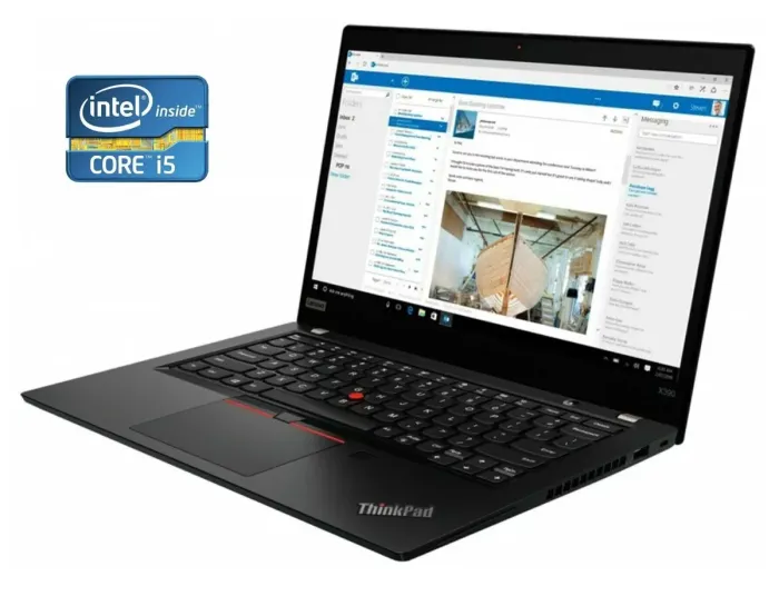 Ультрабук Lenovo ThinkPad X390 / 13.3" (1366x768) TN / Intel Core i5-8365U (4 (8) ядра по 1.6 - 4.1 GHz) / 16 GB DDR4 / 240 GB SSD / Intel UHD Graphics / WebCam б/в - зображення 1