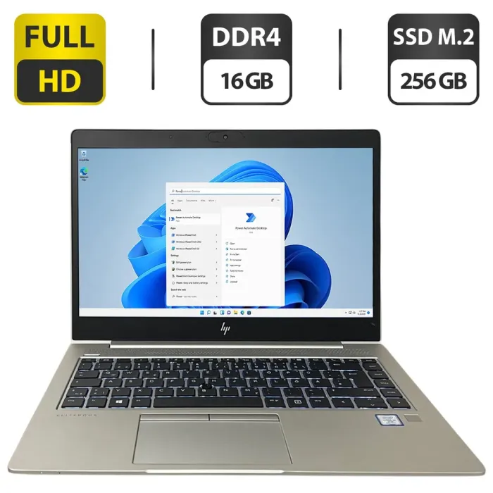 Ультрабук HP EliteBook 840 G5 / 14" (1920x1080) IPS / Intel Core i5-8365U (4 (8) ядра по 1.6 - 4.1 GHz) / 16 GB DDR4 / 256 GB SSD M.2 / Intel UHD Graphics 620 / WebCam б/в - зображення 1