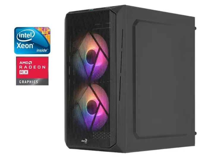 Ігровий ПК GameMax ET-211-2U3 Tower / Intel Xeon E5-2640v3 (8 (16) ядер по 2.6 - 3.4 GHz) / 16 GB DDR3 / 512 GB SSD / AMD Radeon RX 580, 8 GB GDDR6, 256-bit / Win 10 б/в - зображення 1