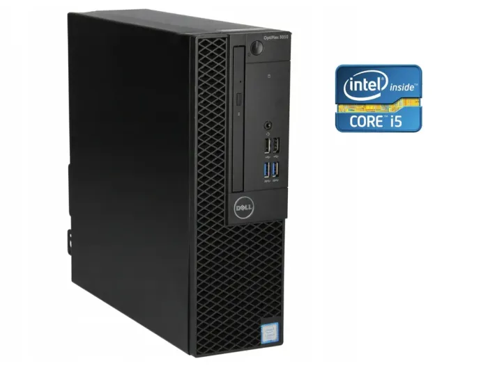 ПК Dell OptiPlex 3050 SFF / Intel Core i5-7400 (4 ядра по 3.0 - 3.5 GHz) / 16 GB DDR4 / 1000 GB SSD / Intel HD Graphics 630 / Win 10 б/в - зображення 1