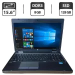 Ноутбук Б-клас HP ProBook 6570b / 15.6" (1600x900) TN / Intel Core i3-3120M (2 (4) ядра по 2.5 GHz) / 8 GB DDR3 / 128 GB SSD / Intel HD Graphics 4000 / WebCam / DVD-ROM б/в
