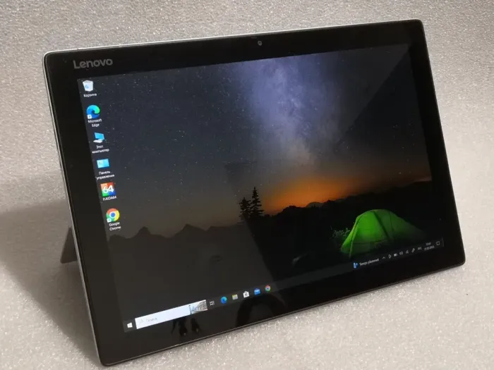 Планшет Б-клас Lenovo IdeaPad Miix 510-12ISK / 12.2" IPS Touch / Core i3-6100U (2(4) ядра по 2.3GHz) / 4GB DDR4 / 128GB SSD M.2 /HD Graphics 520 / WebCam 2 MP + 5 MP / USB 3  Без клавіатури / Win 10 Home  б/в - зображення 2