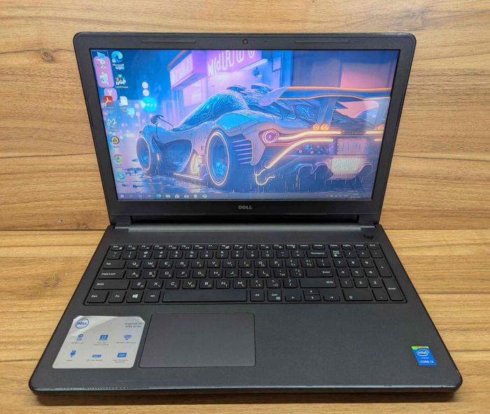 Ноутбук Б-клас Dell Inspiron 3558 / 15.6" (1366x768) TN / Intel Core i3-5015U (2 (4) ядра по 2.1 GHz) / 8 GB DDR3 / 240 GB SSD / Intel HD Graphics 5500 / WebCam / Windows 10 б/в - зображення 2