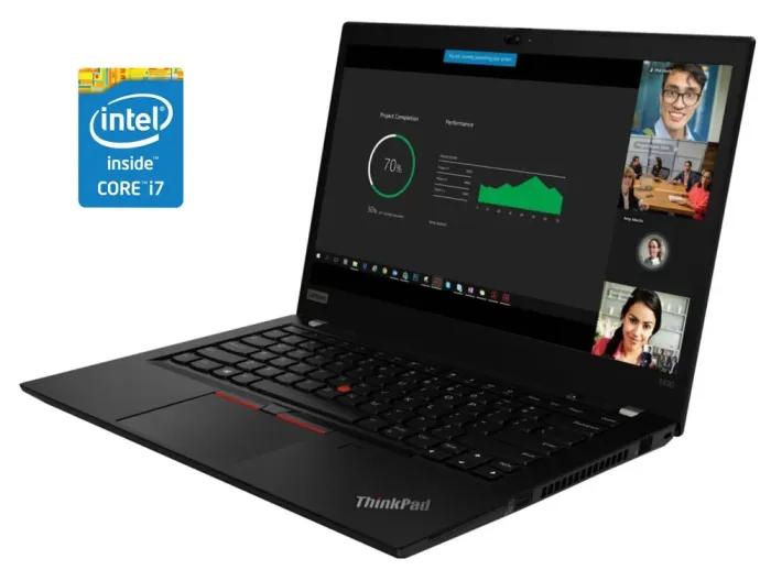 Ультрабук Б-клас Lenovo ThinkPad T490 / 14" (1920x1080) IPS / Intel Core i7-8565U (4 (8) ядра по 1.8 - 4.6 GHz) / 8 GB DDR4 / 256 GB SSD / Intel UHD Graphics / WebCam б/в - зображення 1