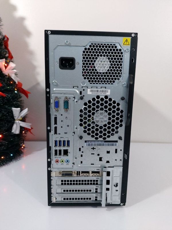 Комп'ютер Lenovo ThinkCentre M800 Tower / Intel Core i5-6600K (4 ядра по 3,5 - 3,9 ГГц) / 16 ГБ DDR4 / 512 ГБ SSD + 500 ГБ HDD / nVidia Quadro K4200, 4 ГБ GDDR5, 256-біт / DVD-ROM б/в - изображение 4