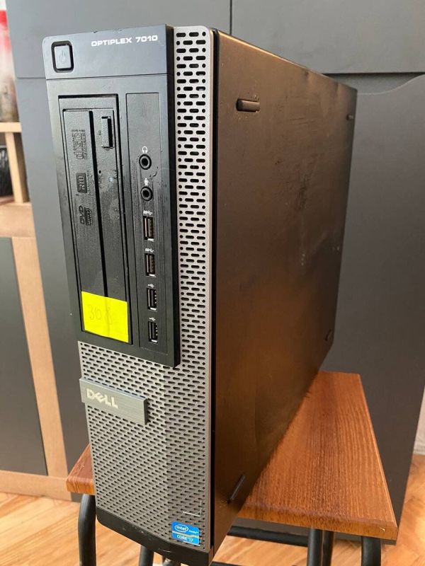 Комп'ютер Dell OptiPlex 7010 SFF / Intel Core i7-3770 (4 (8) ядра по 3,4 - 3,9 ГГц) / 4 ГБ DDR3 / 120 ГБ SSD / Intel HD Graphics 4000 / DVD-ROM б/в - зображення 3