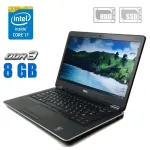 Ультрабук Dell Latitude E7440 / 14" (1920x1080) IPS / Intel Core i7-4600U (2 (4) ядра по 2.1 - 3.3 GHz) / 8 GB DDR3 / 256 GB SSD + 500 GB HDD / Intel HD Graphics 4400 / WebCam б/в